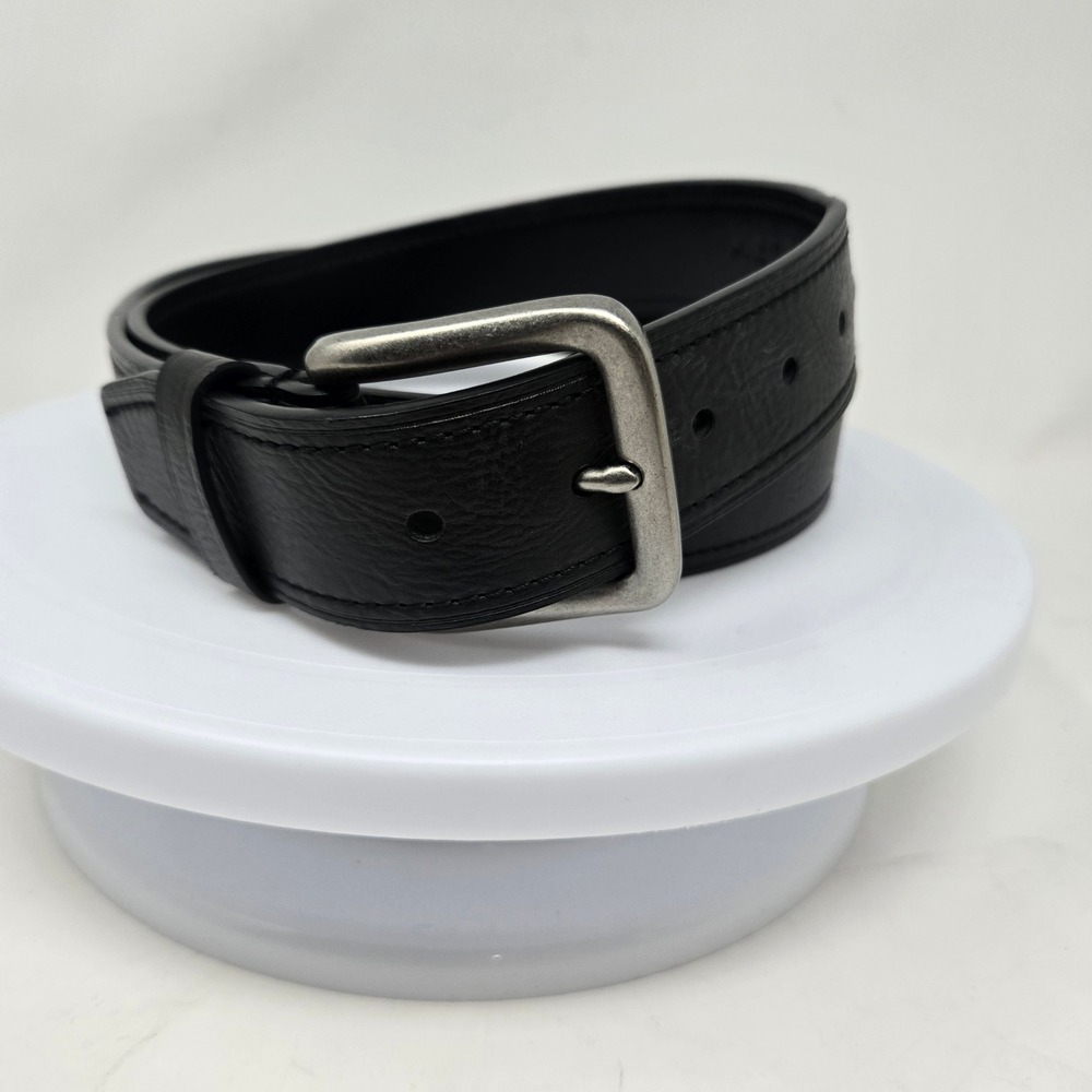 Columbia Mens Belt Black Synthetic Leather Size XL 42-44 Buckle